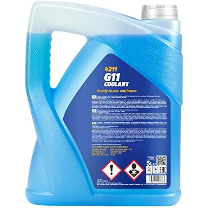 MANNOL BLUE ANTIFREEZE COOLANT 5L READY MIXED G11 - Image 2